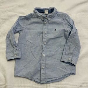 H&M Dress Shirt Button Down US 12-18  Months